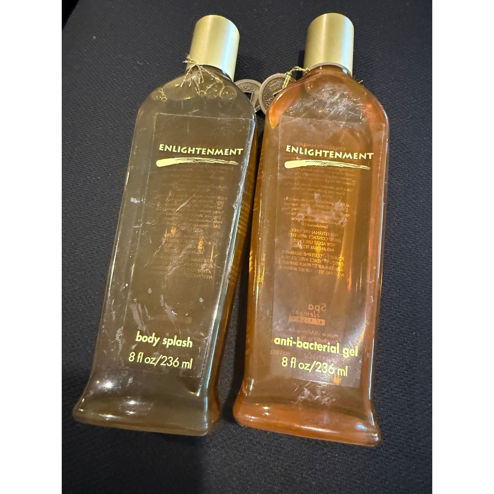 Pier 1 Enlightenment Body Splash Anti Bacterial Gel 2pc Set 8oz Each